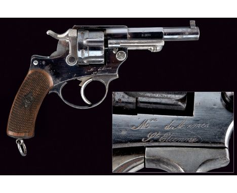 A 1874 model centerfire revolver, dating: 1875-1890, provenance: France, dating: 1875-1890, provenance: France, Rifled, two-s