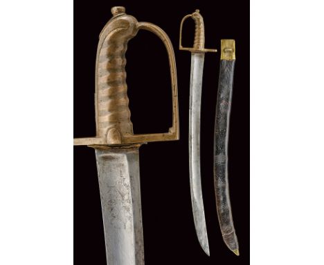 A 1792 model grenadier's sabre, dating: circa 1800, provenance: Piedmont, dating: circa 1800, provenance: Piedmont, Curved, s