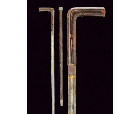 A sword stick with beautiful blade, dating: circa 1900, provenance: Italy, dating: circa 1900, provenance: Italy, Straight, s
