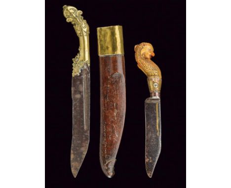 A lot of two Phia-Kaetta, dating: 18th/19th Century, provenance: Ceylon, dating: 18th/19th Century, provenance: Ceylon, One w