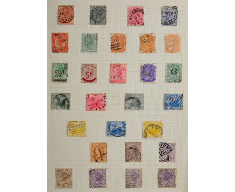 British Commonwealth stamp collection in loose leaf album; Queen Victoria to early Queen Elizabeth. Strong in Australian stat