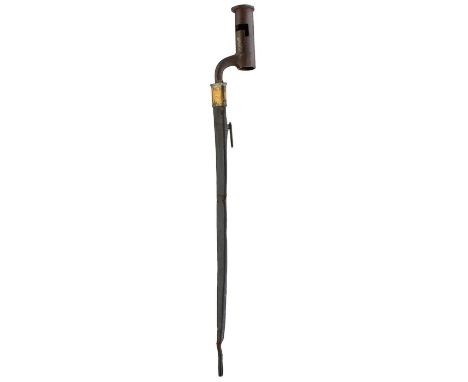 40cm blade stamped WP and J. Po..., in its brass mounted leather scabbard, chape lacking, together with a SALTER &amp; Co. so