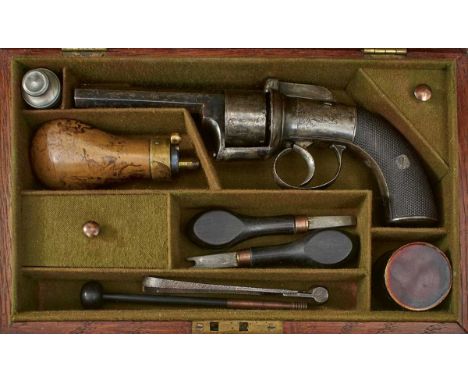 3.5inch sighted octagonal barrel stamped with the Irish Registration mark D1619 to the right side of the breech, border engra
