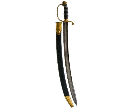 60.5cm curved fullered blade, double edged towards the tip, etched KHP No.9 which is believed to be for HMP Kennet, the back 