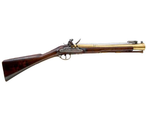 15inch two-stage flared barrel engraved LONDON and fitted with a top-sprung bayonet, elliptical muzzle engraved H.M. ROYAL MA