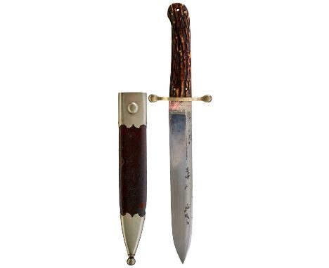 retailed by S W. SILVER &amp; CO. CORNHILL, LONDON, single edge signed 21cm blade with maker’s marks and CUTLERS TO THEIR MAJ