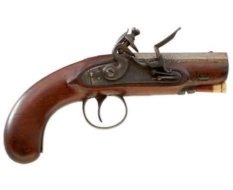 3inch sighted octagonal barrel engraved LONDON and with Irish Registration stamps L-Y 9403, border engraved stepped and bolte