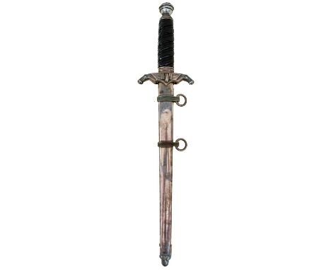 25.5cm flattened diamond section blade by E.P. &amp; S, regulation plated hilt with spherical pommel, black celluloid grip, i
