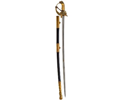 78cm clean pipe-backed blade, regulation brass hilt with matching numbers 0.836 (‘O’for Ostsee, the Baltic) matched on the sc