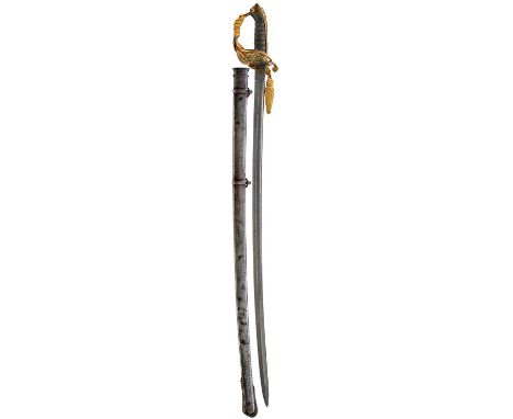 82cm fullered blade etched with scrolling foliage, crowned VR cyphers, maker's panel for Silver &amp; Co., Cornhill, London, 