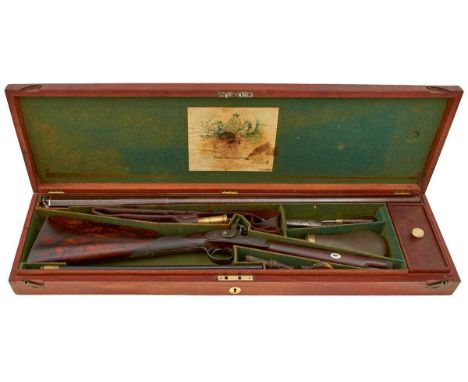 31.75inch sighted two-stage browned damascus barrel engraved I. PURDEY NO. 315 OXFORD STREET LONDON, platinum lined colour ha