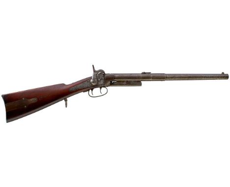 18inch three-stage sighted barrel fitted with rear ladder sights and bearing Sold out of Service marks to the left side of th