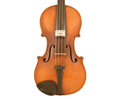 19th century violin labelled Copie de Francesco Ruggieri..., 14 1/8", 35.90cm, bow