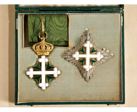 Ausländische Orden &amp; Ehrenzeichen - Italien : St. Maurizius und Lazarus Orden: Kommandeursatz 1. Klasse, 1858 - 1861. Die