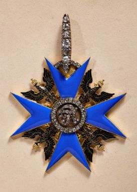 Orden &amp; Ehrenzeichen Deutschland - Preußen : Königreich Preußen: Schwarzer Adler Orden - Ordenskreuz in Brillanten.Gold u