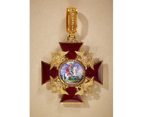 Ausländische Orden & Ehrenzeichen - Russland/Zarenreich : Rußland: St. Alexander Newski - Orden. Bedeutendes frühes Ordenskre