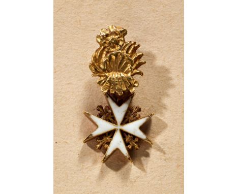 Ausländische Orden &amp; Ehrenzeichen - Souveräner Malteser Ritterorden : Malteser Orden Miniatur. Miniatur des Ordenskreuzes