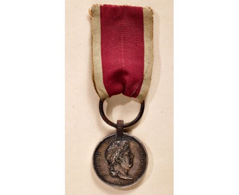 Orden &amp; Ehrenzeichen Deutschland - Hannover : Königreich Hannover, Waterloo-Medaille 1815. Silber, Stempelschneider ?W. W