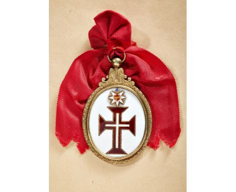 Ausländische Orden &amp; Ehrenzeichen - Portugal : Christus Orden. Großkreuz. Silber - vergoldet und emailliert. Am Schärpena