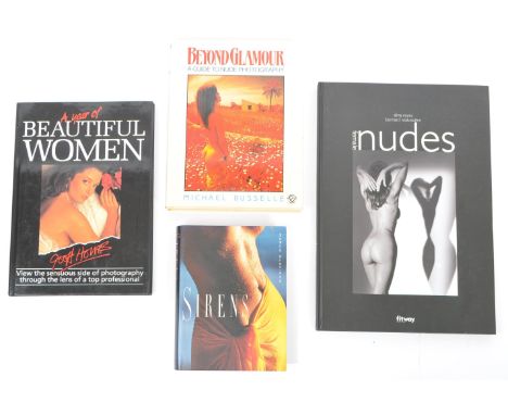 A collection of late 20th century and later adult nude erotic female photograph books. Comprising of Marco Glaviano - Sirens 