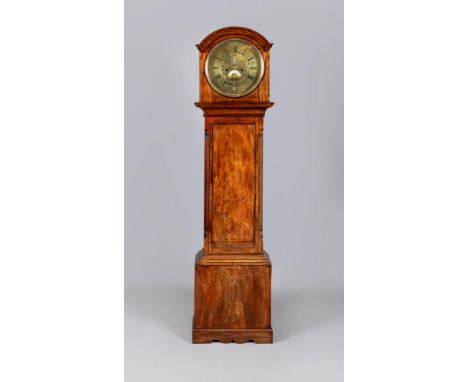 AN IRISH MAHOGANY LONGCASE by Francis Kerr, Monaghan, the eight day movement with anchor escapement striking on a bell, 12 1/