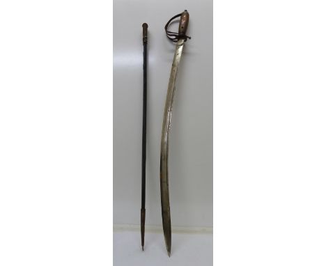 An Indian sword and scabbard