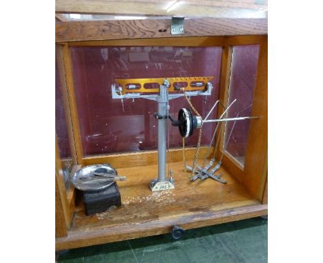 A cased set of balance scales, Towers, Widnes