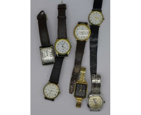 Seven gentleman's wristwatches including Rotary, Citron and Vecta