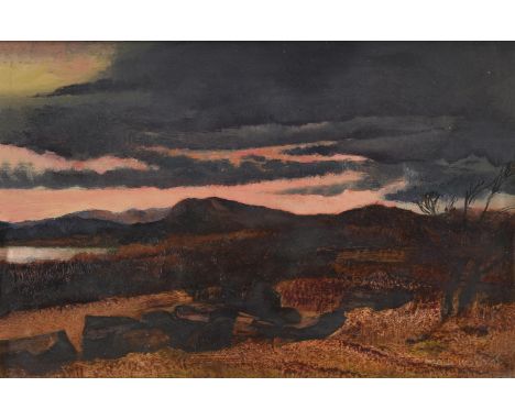 
	
		λ&nbsp;HAROLD WOOD (BRITISH 1918-2004)
		SUNSET, BEETHAM, WESTMORELAND 
		Oil on panel 
		Signed and dated 71 (lower rig