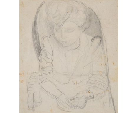 
	
		λ&nbsp;ROBERT COLQUHOUN (BRITISH 1914-1962)
		PORTRAIT OF A SEATED GIRL  
		Pencil 
		Inscribed (on the reverse): 'This 