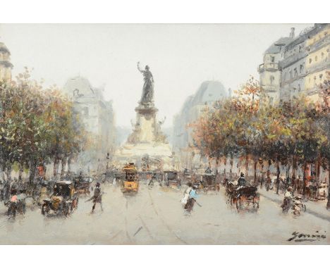 
	
		λ&nbsp;JOAQUIN SUNYER Y MIRO (SPANISH 1875-1956)
		LA PLACE DE LA REPUBLIQUE, PARIS
		Oil on board 
		Signed (lower righ