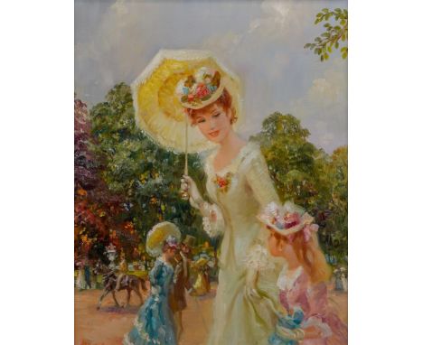 
	
		λ&nbsp;JOHN FREDERICK LLOYD STREVENS (BRITISH 1902-1990)
		SUMMER PROMENADE WITH MOTHER 
		Oil on canvas
		Signed (lower