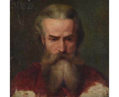 
	
		ENGLISH SCHOOL (19TH CENTURY)
		PORTRAIT OF A BEARDED MAN
		Oil on canvas, unframed 
		40 x 40cm (15½ x 15½ in.)
		

	

