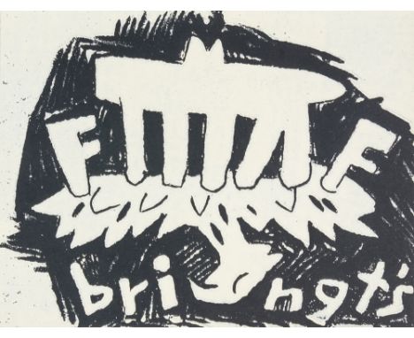 Krater und Wolke. Bände 2 und 5. Mit 4 statt 5 Original-Graphiken von Baselitz (Holzschnitt, mehrfach gefaltet), Kirkeby (bei