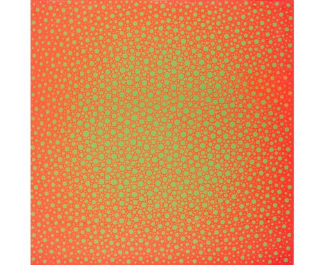 Gonschior, Kuno. Ohne Titel. (Vibration). Farbserigraphie in Leuchtfarben auf Velin. 1968. Blattgröße: 60,5 x 60 cm. Die Neon