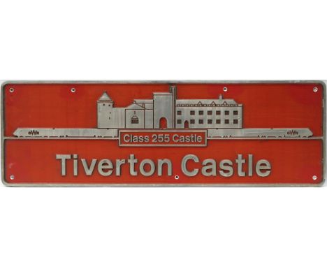 Nameplate TIVERTON CASTLE ex British Railways Class 43 HST 43172. Allocated new to Laira Sep 1981. Previously named Harry Pat