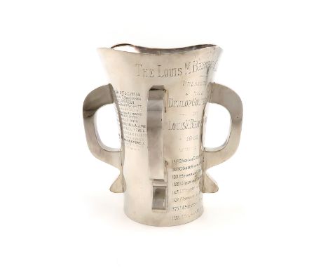 The Dunlop Golfer's Club, a presentation silver trophy,by The Goldsmiths and Silversmiths Company, London 1917,tapering round