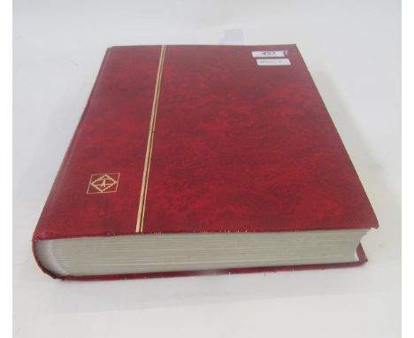 British Empire stamps: Large red stock book of mint &amp; used Omnibus issues of various countries from 1935 KGV Silver Jubil