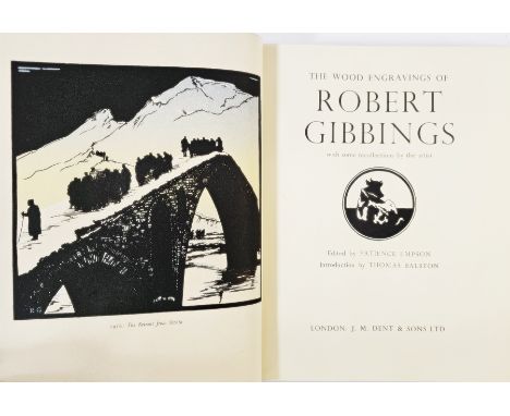 Empson, Patience (ed) "The Wood Engravings of Robert Gibbings ...", JM Dent &amp; Sons 1959, coloured frontis '1916 The Retre