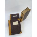 Three handwritten ledgers dated 1920's and one dated 1934-1936 from a company that provided catering