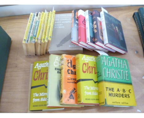 Agatha Christie interest to include "The ABC Murders", The Crime Club, 8th edition March 1940, dust wrapper not price clipped