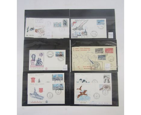 Polar Stamps of France: Some 40 event-specific and/or first day covers of French Australasia &amp; Antarctica from 1950s-80s 