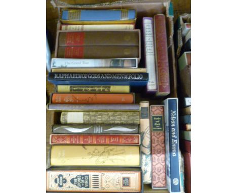 Large quantity of Folio Society, all within their slip cases, to include Ruskin "The Stones of Venice", Boswell "The Life of 