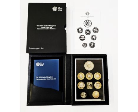 Royal Mint Proof Set, 2016 The Commemorative Edition, consisting of 8 coins, &pound;5 coin of Queen Elizabeth 90th Birthday, 