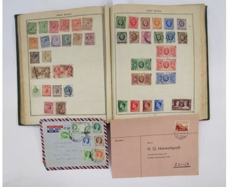 All World: Old &lsquo;Triumph&rsquo; album of mostly used definitives and commemoratives, QV-early QEII. GB including KGV Sea