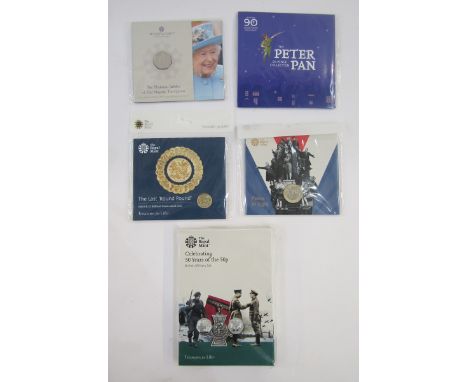 Royal Mint Brilliant Uncirculated Coin collections (5), 2019 celebrating 50 years of the 50p (British Military Set), 2020 Vic