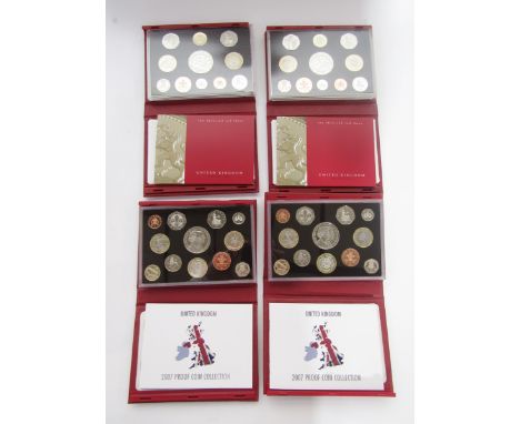 United Kingdom Proof Coin Sets (6), consisting of (2) 2002, (2) 2003 and (2) 2007