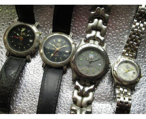 Two Land Rover Quartz alarm wristwatches with date, Ladies Accurist WR80 Quartz wristwatch with date and another Quartz wrist