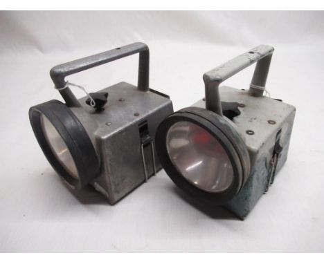 B.R. Bardic Systems Ltd, Southampton, handheld lamp with coloured filters, cast alloy base with manufacturers script and a si
