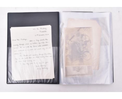 Levis Limited &amp; Motoring Interest - a collection of early 20th century circa 1910s pre-war photographs, letters and ephem